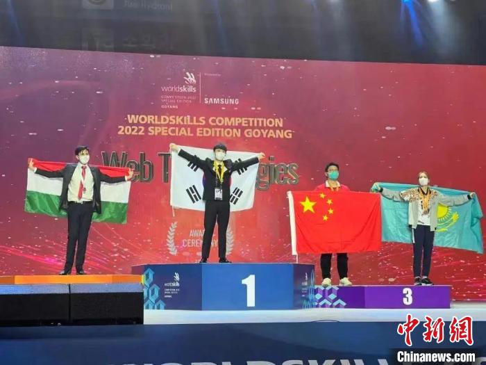 上海第二工業(yè)大學學生梁俊獲得網(wǎng)站設(shè)計與開發(fā)項目銅牌?！∩虾Ｊ腥松缇止﹫D