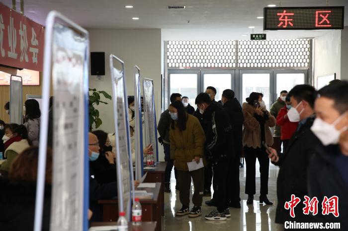 圖為招聘會現場?！∵|寧省人社廳供圖